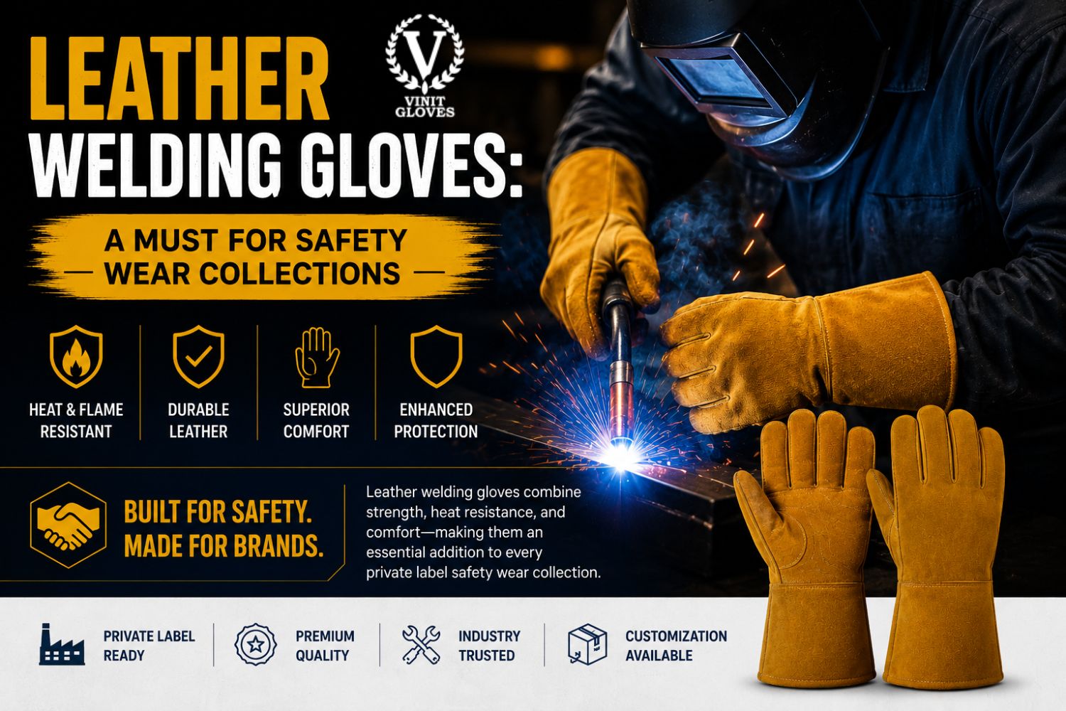 leather welding gloves suppliers